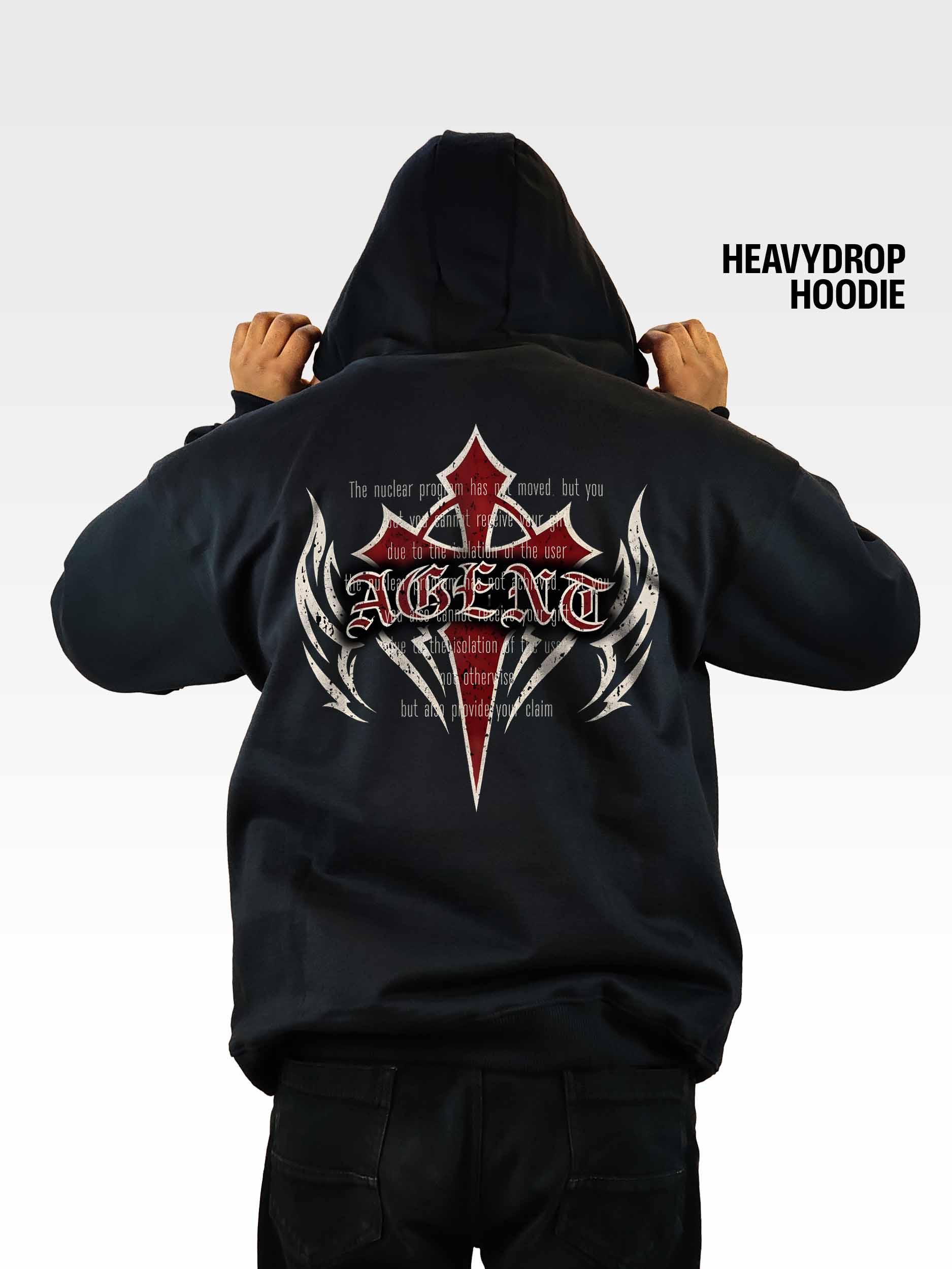 AGENT Heavydrop Black Hoodie