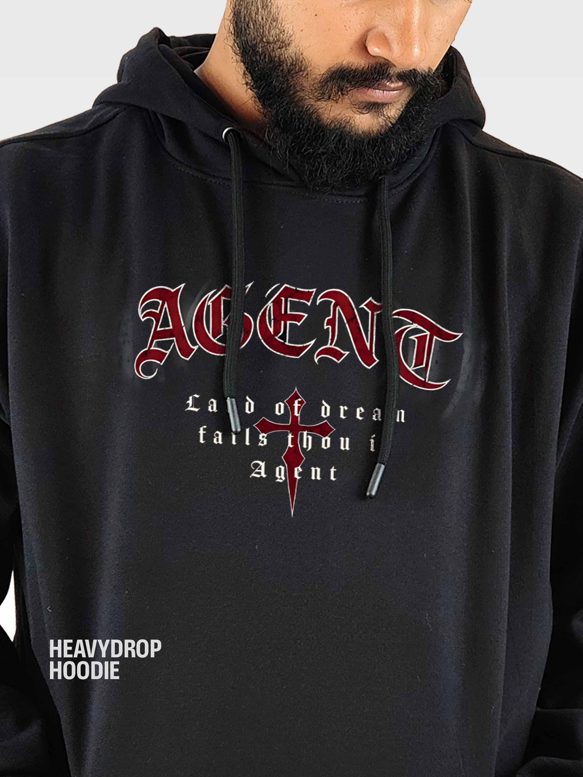 AGENT Heavydrop Black Hoodie
