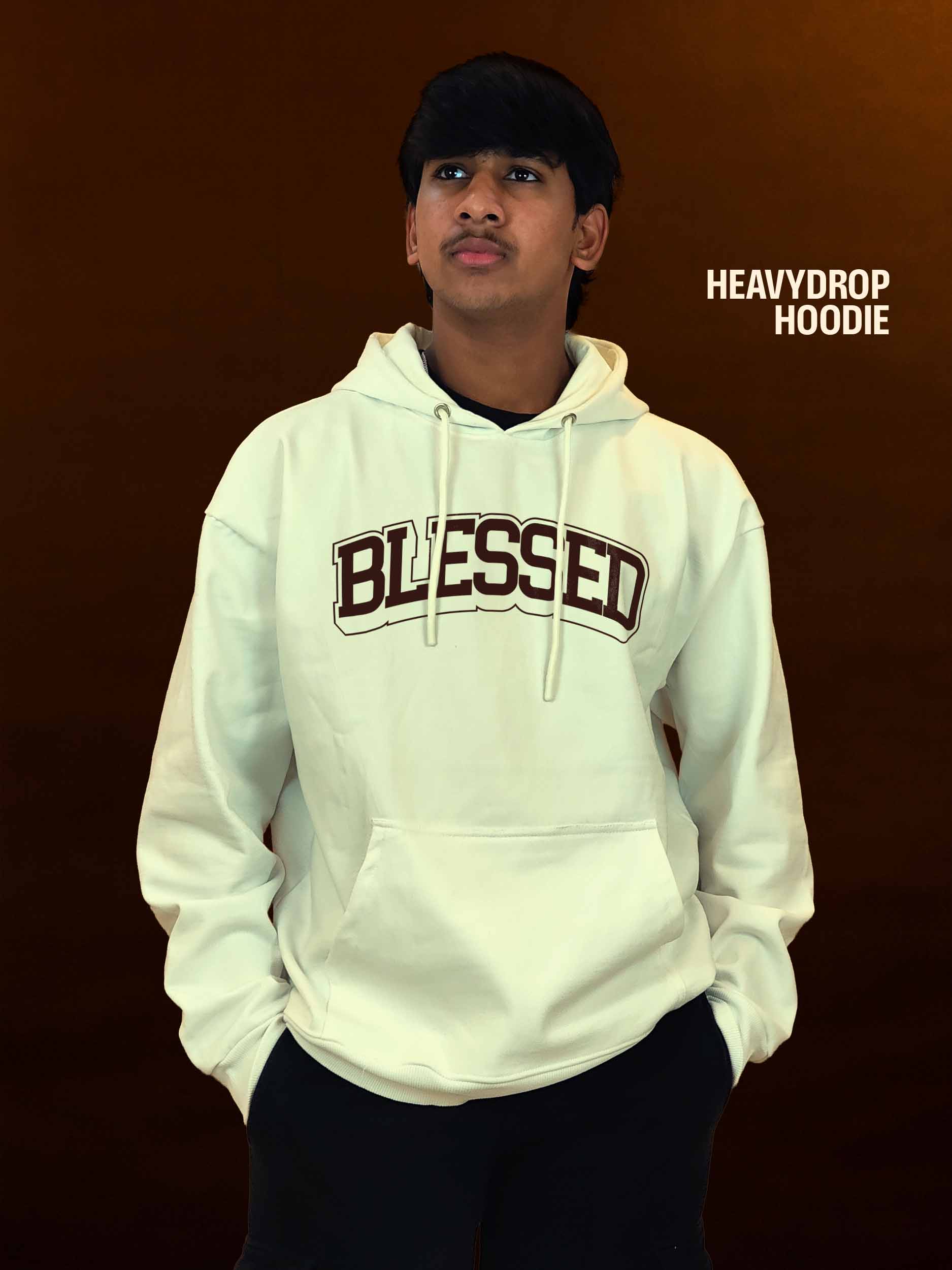 BLESSED Heavydrop Off-White Hoodie
