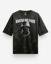 KNOW NO FACE Acid Wash Oversized T-Shirt