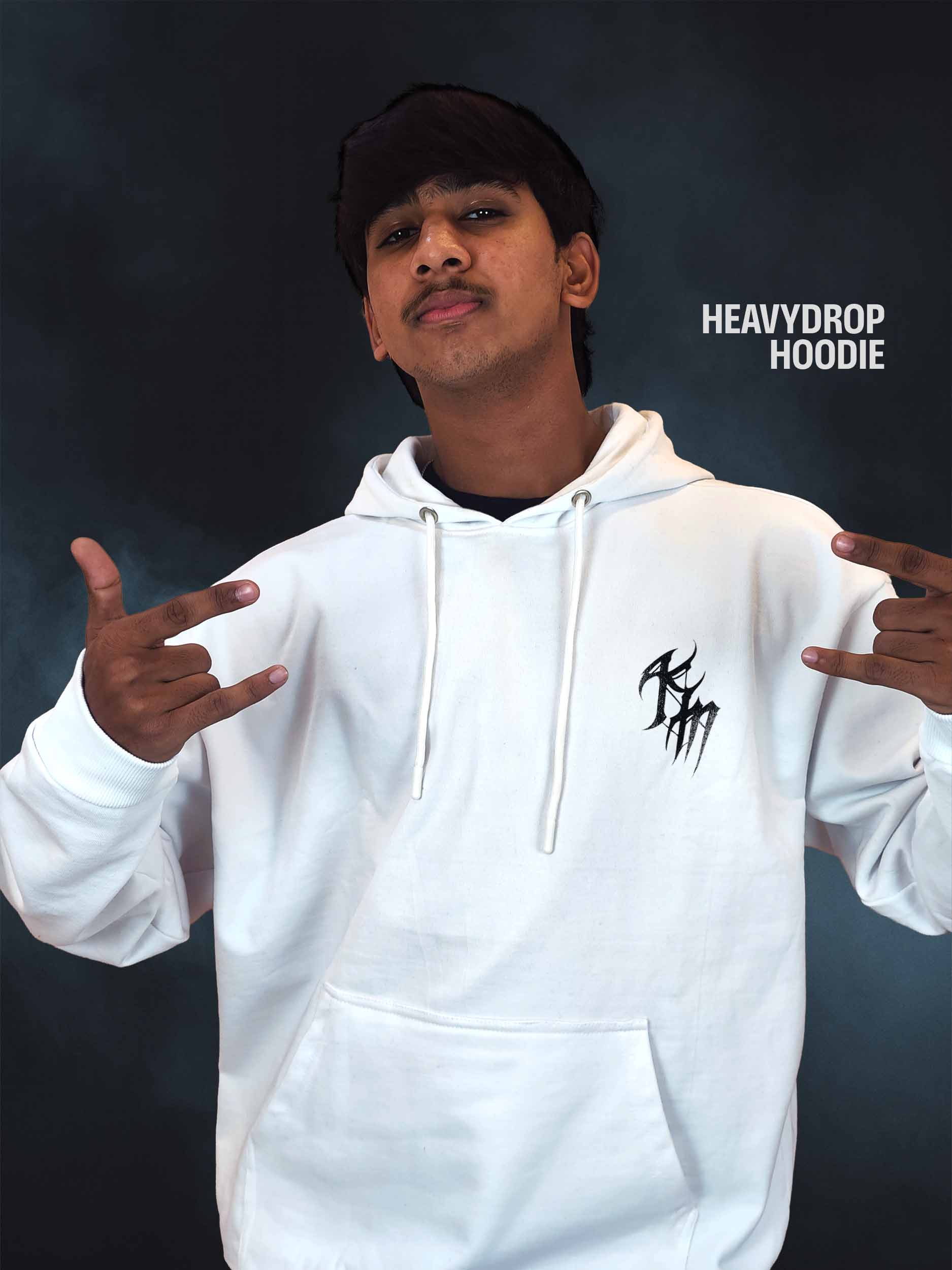 Cross 1 Heavydrop White Hoodie