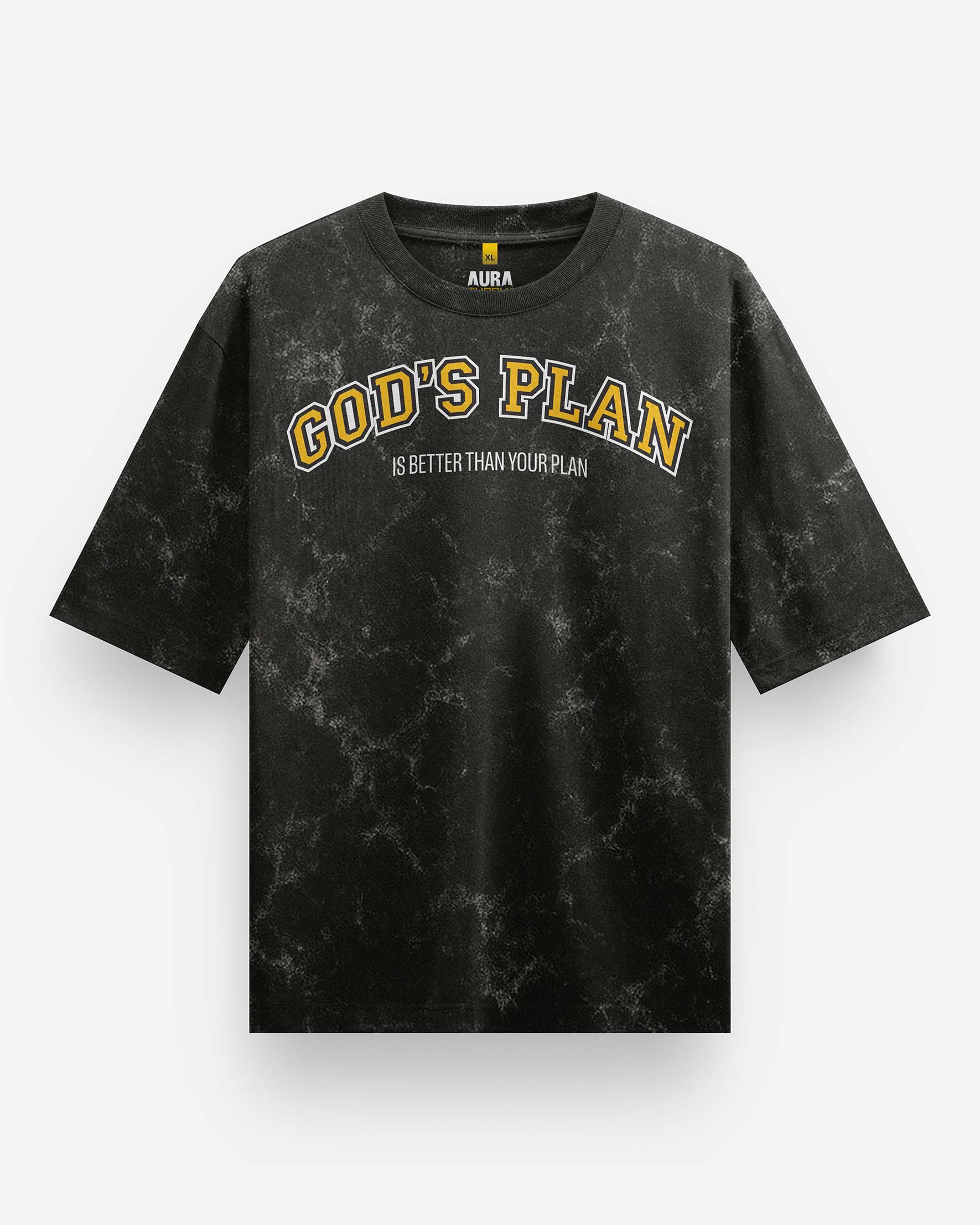 GODS PLAN ACID WASH Oversized T-Shirt