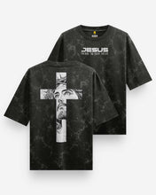 JESUS 2 Acid Wash Oversized T-Shirt