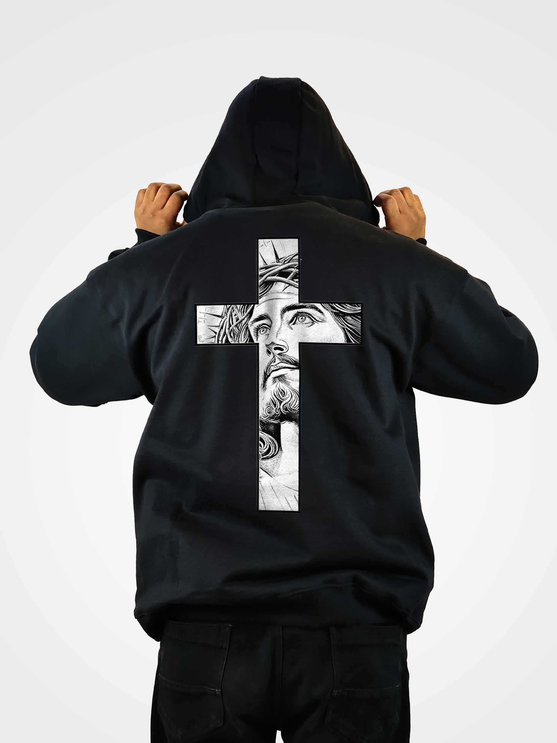 Jesus 2 Heavydrop Black Hoodie