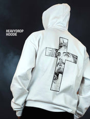 Jesus 2 Heavydrop White Hoodie