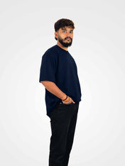 Plain Blue Oversized T-Shirt