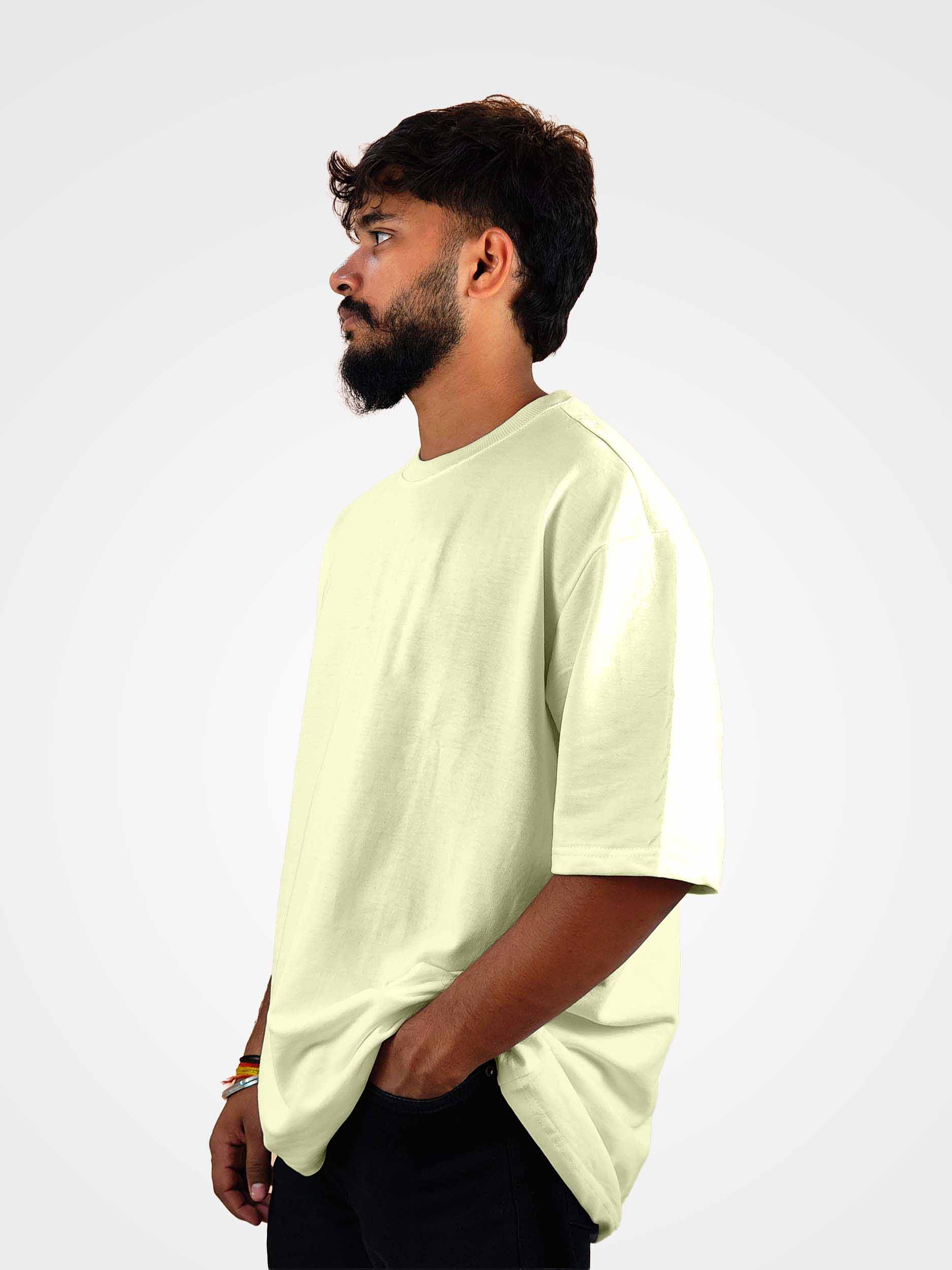 Plain Off White Oversized T-Shirt