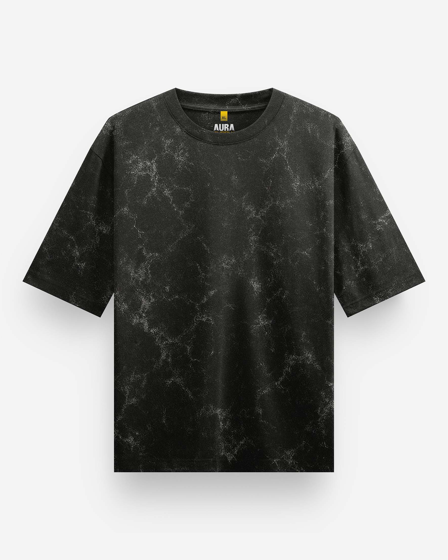 Black Acid Wash Oversized T-Shirt