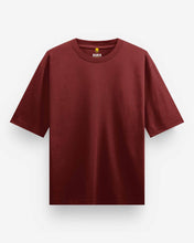Plain Maroon Oversized T-Shirt