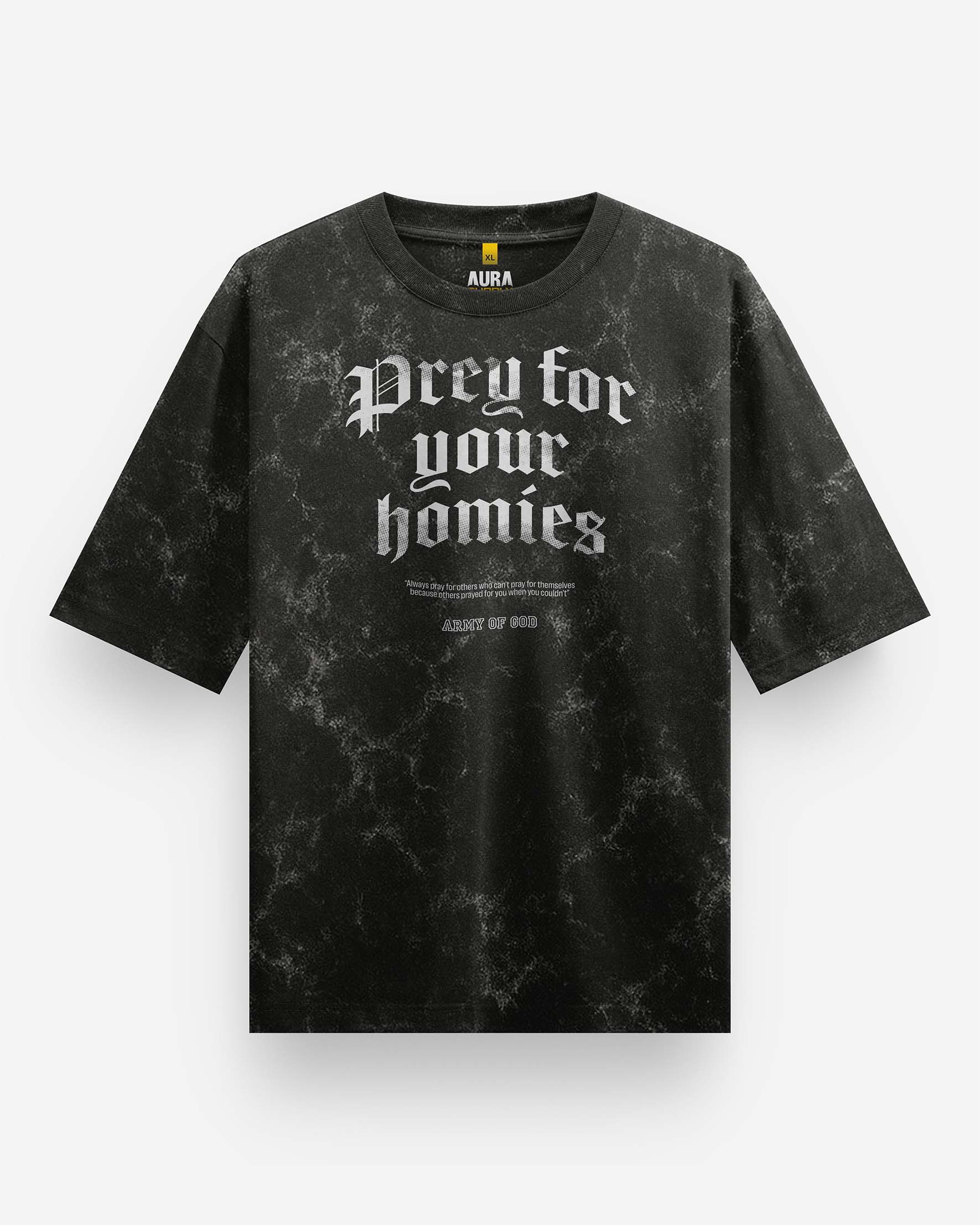 Prey for Your Homies ACID WASH Oversized T-Shirt