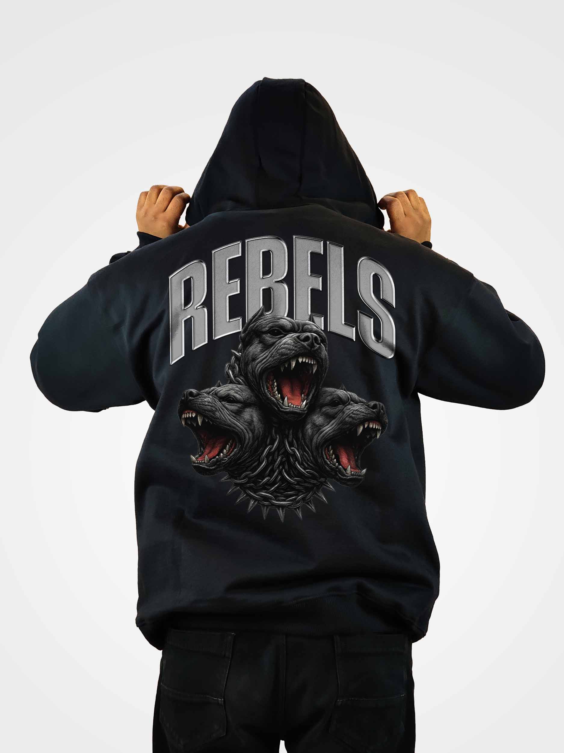 REBELS Heavydrop Black Hoodie