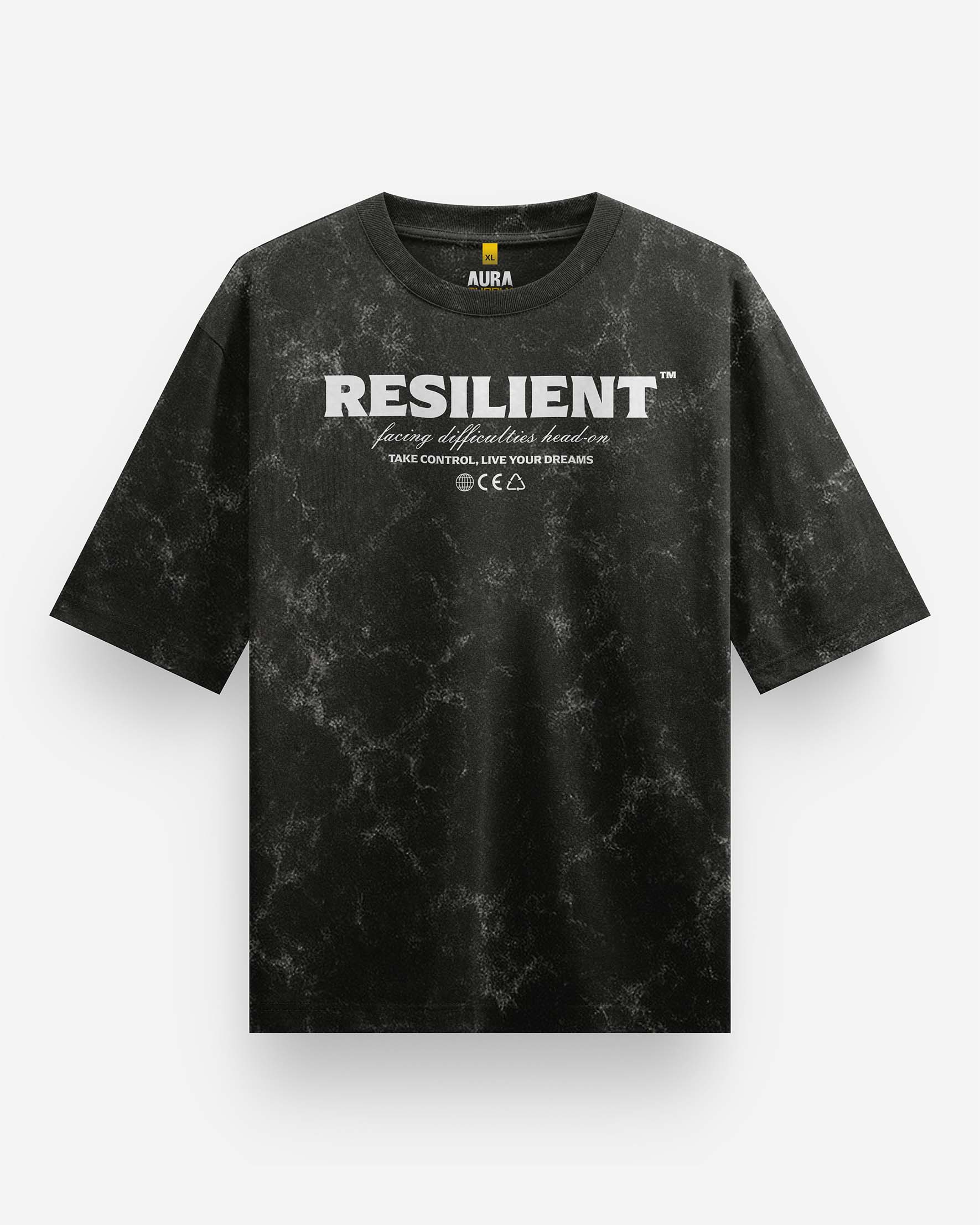 RESILIENT Acid Wash Oversized T-Shirt
