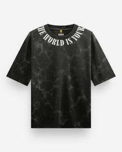 The World Is Yours Acid Wash Oversized T-Shirt