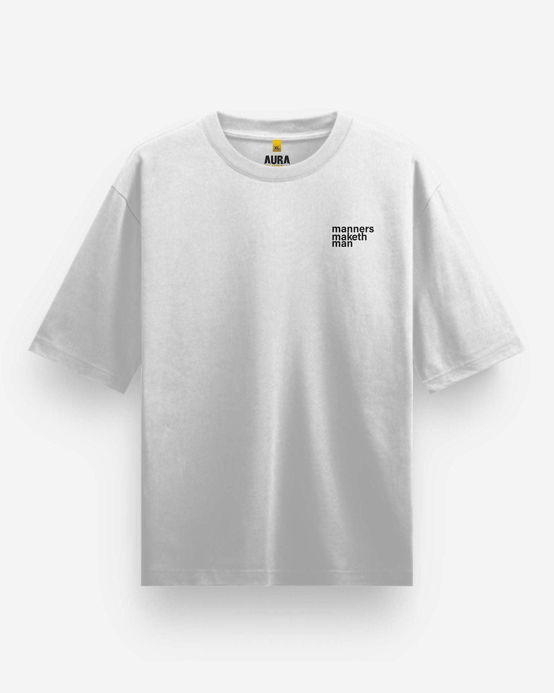 Manners Maketh Man Oversized T-Shirt