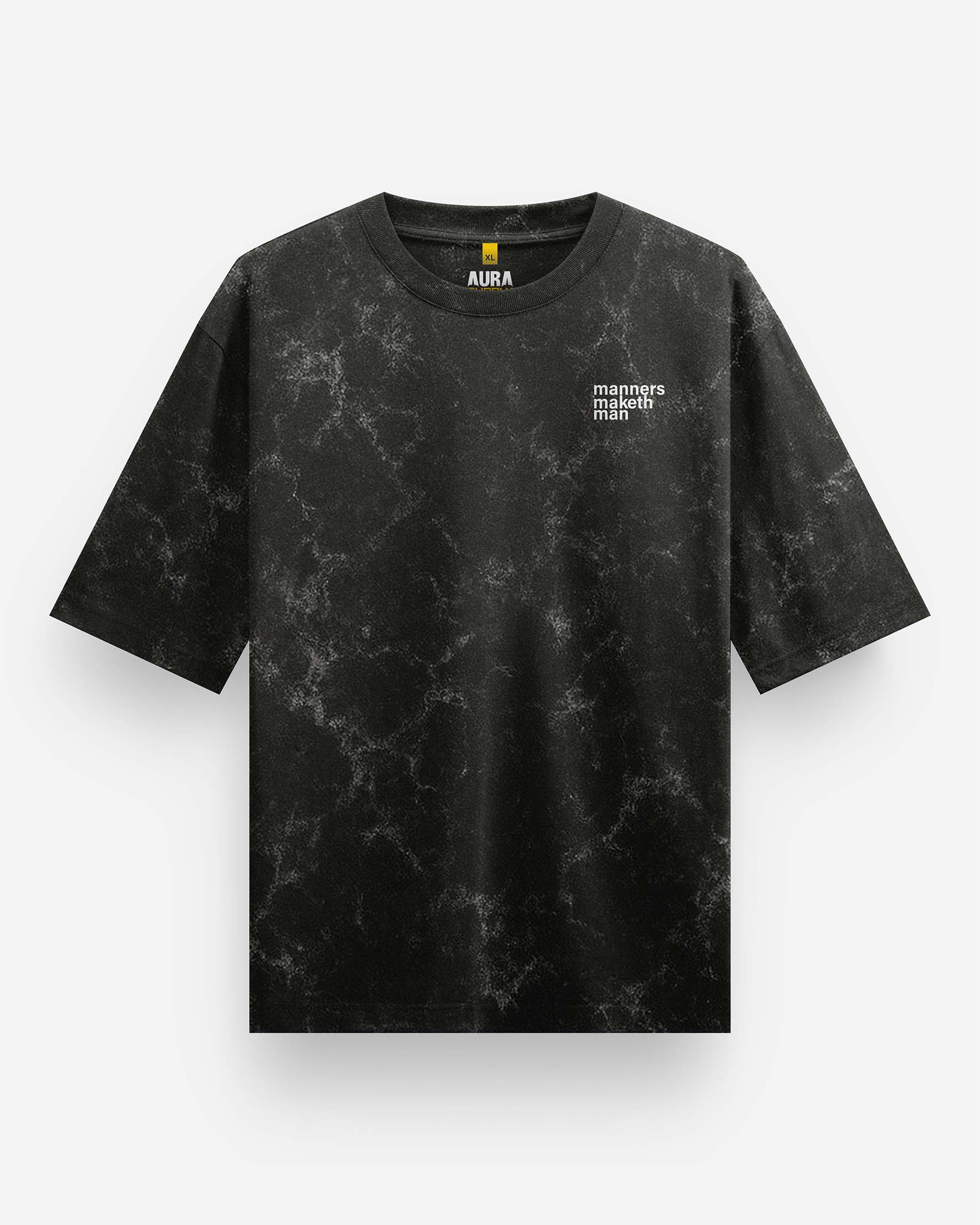 Manners Maketh Man Acid Wash Oversized T-Shirt